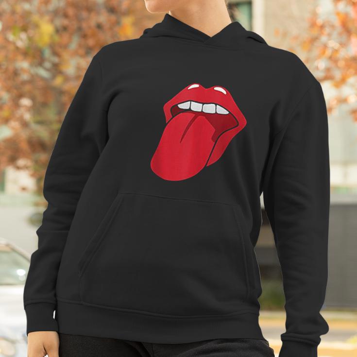 Cool Lips Bite Kiss Me Red Lips Mothers Day Gift Women Hoodie Gifts for Women