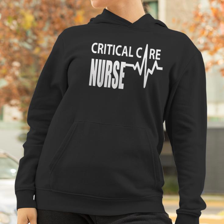 Critical Care Nurse Icu Intensive Care Nursing Women Hoodie Gifts for Women