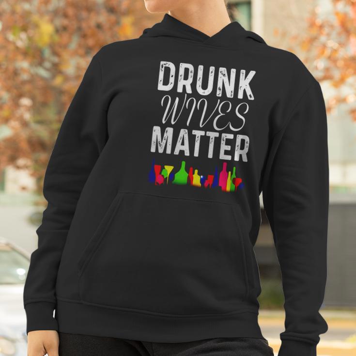 Cute Drunk Wives Matter Colorful Bottles Satire T- Shirt Women Hoodie Gifts for Women