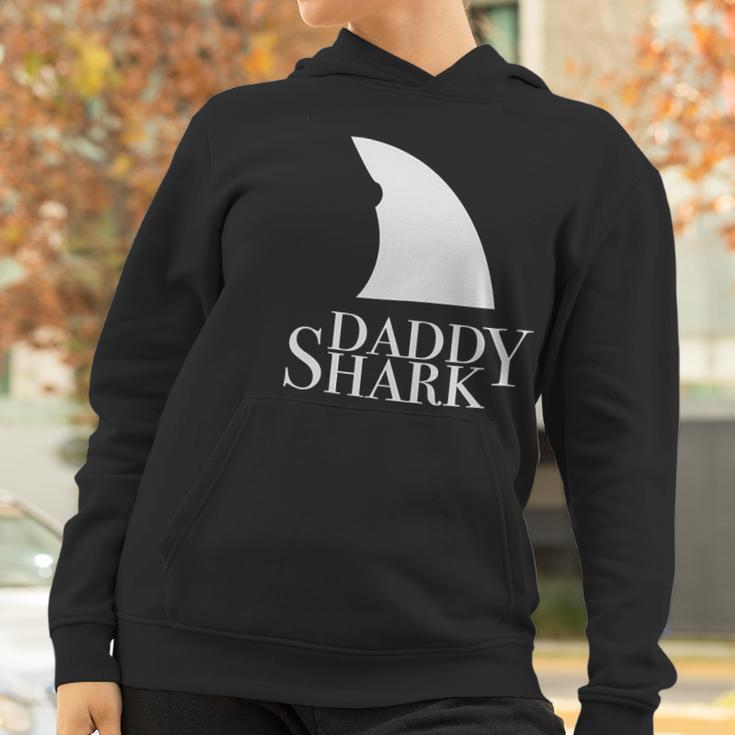 Daddy Shark Black Design Best Christmas Gifts For Dad Women Hoodie Gifts for Women