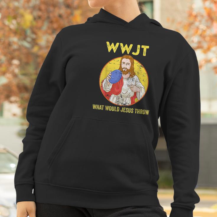 Disc Golf Shirt What Would Jesus Throw Frisbee Golf Women Hoodie Gifts for Women