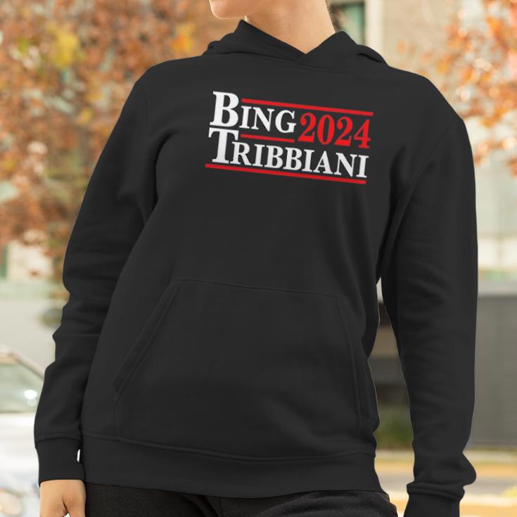 Donkey Tees Bing Tribbiani Election 2024 Women Hoodie Gifts for Women