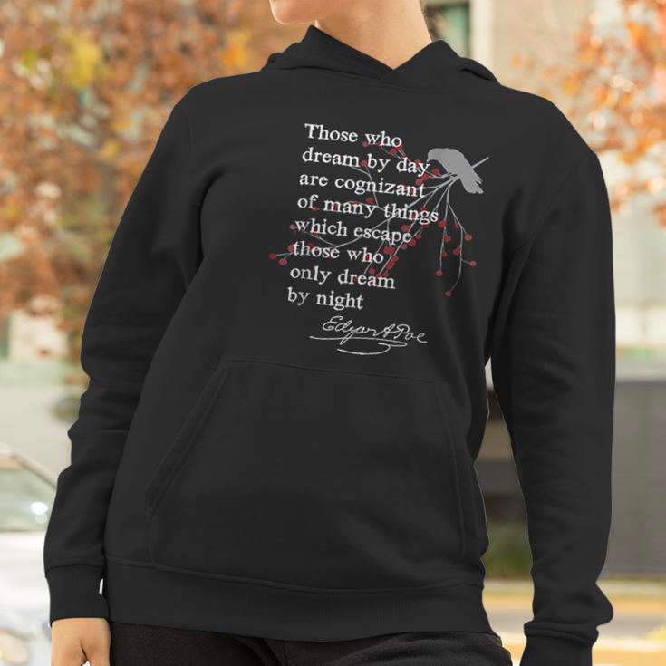 Edgar Allan Poe Writer Gift Poet English Teacher Women Hoodie Gifts for Women