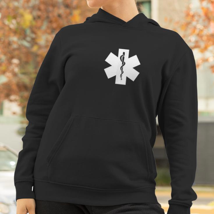 Ems Star Of Life Medevac Medic Nurse Emt Rescue Services Women Hoodie Gifts for Women