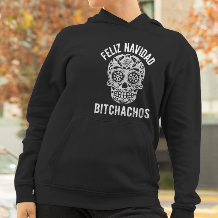 Feliz Navidad Bitchachos Funny Graphic Merry Christmas Holiday Women Hoodie Gifts for Women