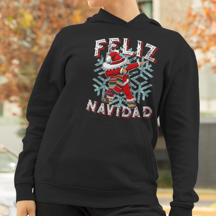 Feliz Navidad Dabbing Christmas Gift Women Hoodie Gifts for Women