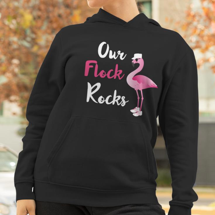 Our Flock Rocks Adorable Flamingo Cruise Christmas Vacation Gift Women Hoodie Gifts for Women