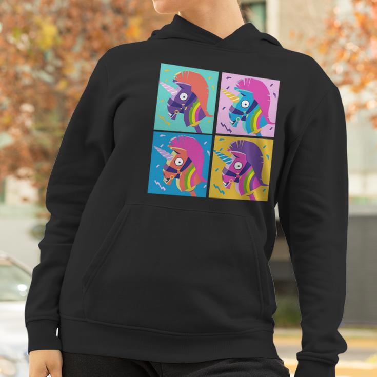 Fortnite Unicorn Llama Rainbow Women Hoodie Gifts for Women