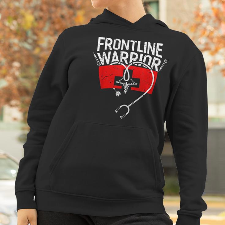 Frontline Warrior Cna Nurse Doctor Healthcare Worker Women Hoodie Gifts for Women