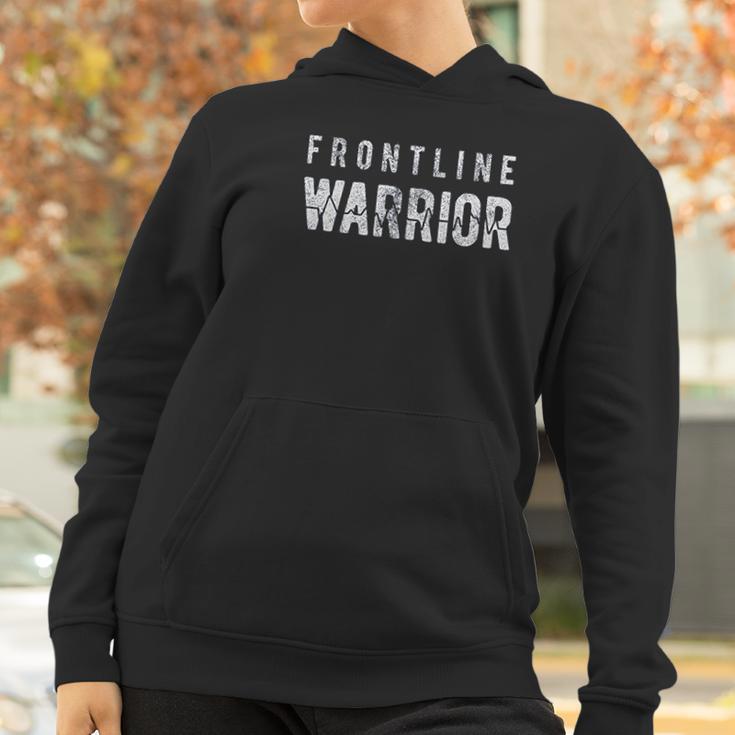 Frontline Warrior Funny Nurse Doctor Women Hoodie Gifts for Women