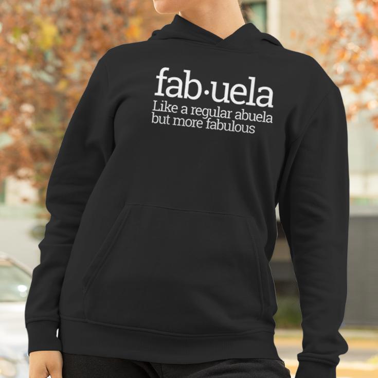 Funny Fabuela Fabulous Abuela Spanish Grandma Gift Idea Women Hoodie Gifts for Women