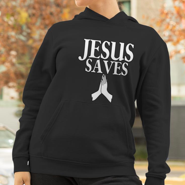 Funny Jesus Saves God Salvation Christian Church Women Hoodie Gifts for Women