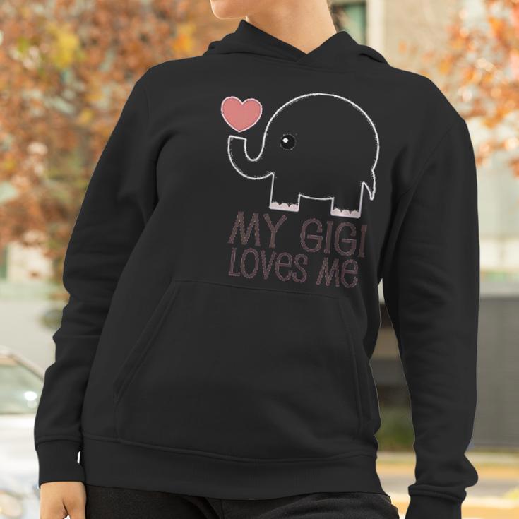 My Gigi Loves Me Grandchild Gift Infant Creeper Women Hoodie Gifts for Women