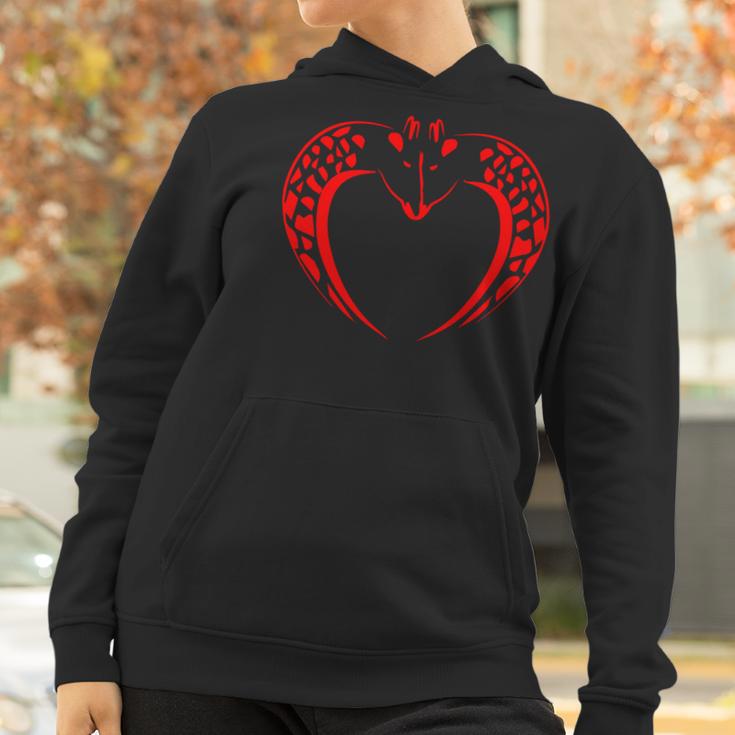 Giraffes In Love Valentines Day Women Hoodie Gifts for Women