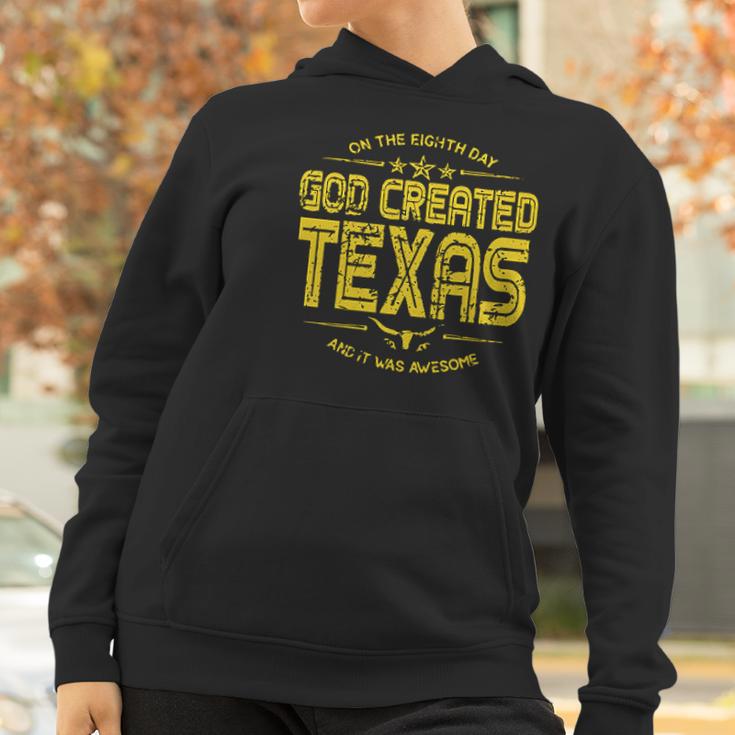 God Created Texas Aesthetic Gift 2022 Women Hoodie Gifts for Women