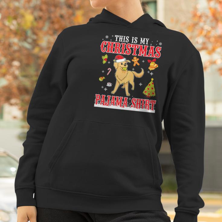 Golden Retriever Snow Gilf This Is My Christmas Pajama Shirt Women Hoodie Gifts for Women