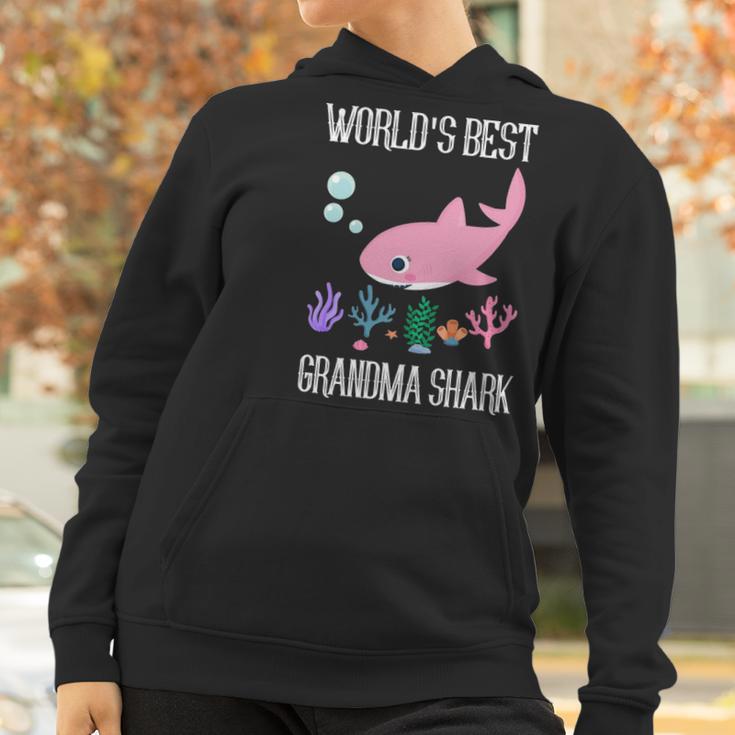 Grandma Gift Worlds Best Grandma Shark Women Hoodie Gifts for Women