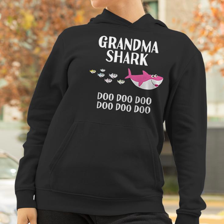 Grandma Shark Doo Doo Grandma Mothers Day Women Hoodie Gifts for Women