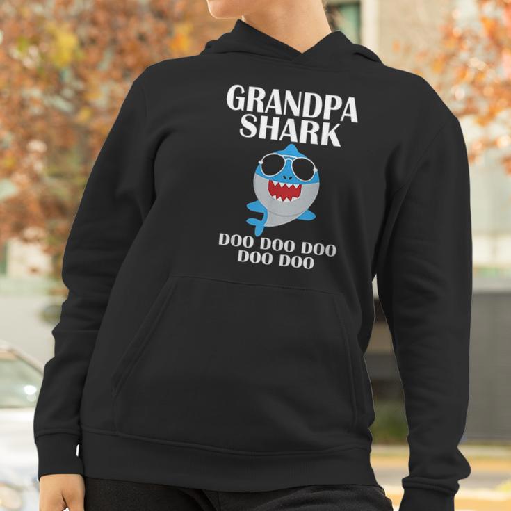 Grandpa Shark Doo Doo Fathers Day Grandpa Christmas Women Hoodie Gifts for Women