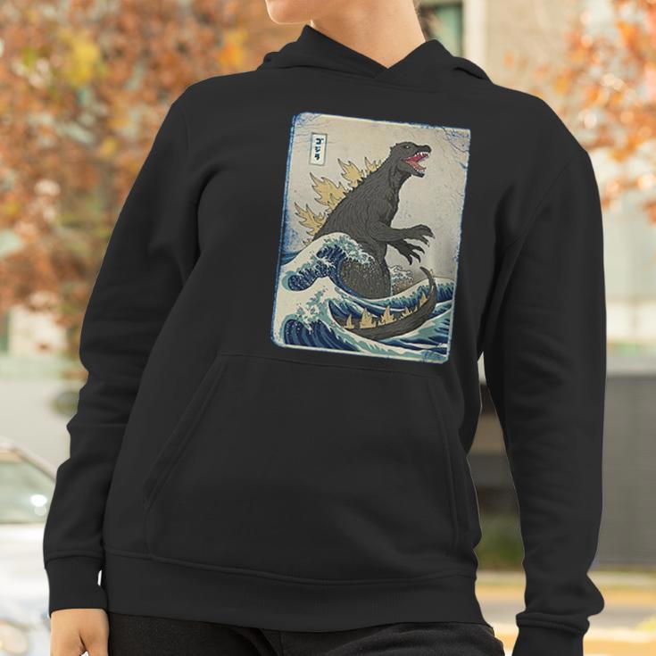 The Great Godzilla Off Kanagawa Funny Women Hoodie Gifts for Women