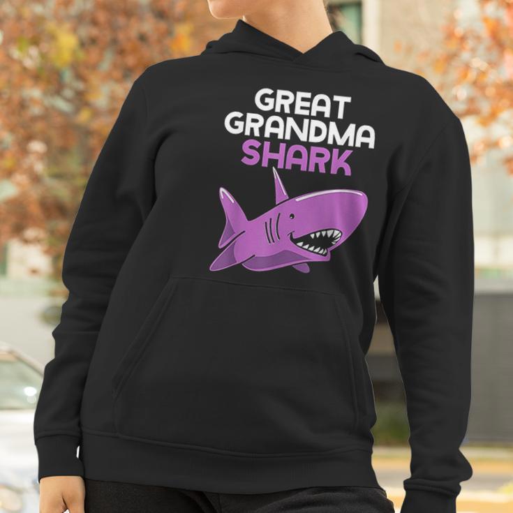 Great Grandma Shark Funny Family Gift Women Hoodie Gifts for Women