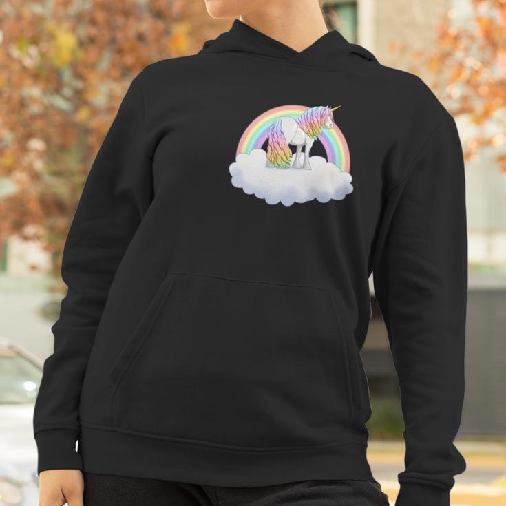 Gypsy Vanner Draft Horse Rainbow Unicorn Women Hoodie Gifts for Women