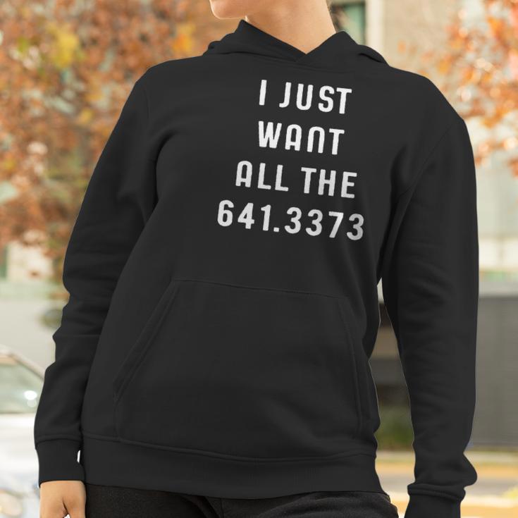 Just Want All The 6413373 Coffee Funny Dewey Decimal Women Hoodie Gifts for Women