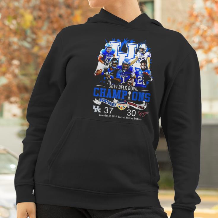 Kentucky 2019 Belk Bowl Champions Kentucky Vs Virginia Tech Shirt Women Hoodie Gifts for Women