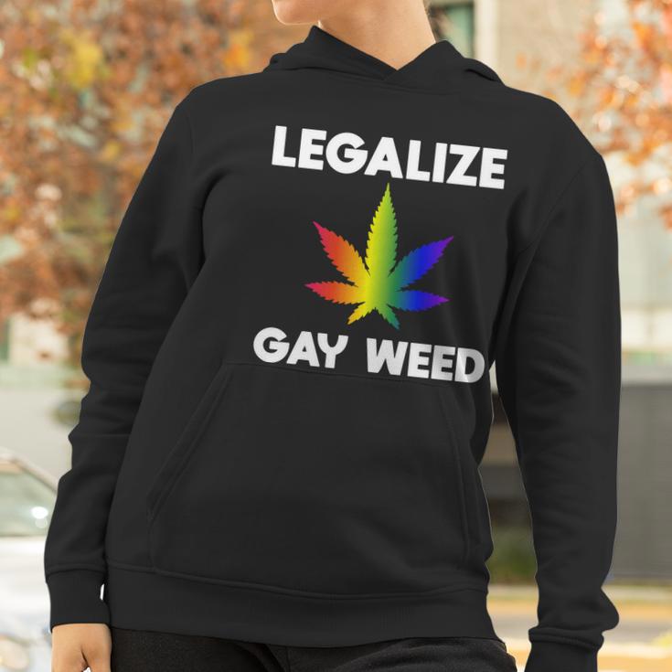 Legalize Gay Weed Rainbow Pride Flag Lgbtq Cool Lgbt Gift Graphic Design Printed Casual Daily Basic Women Hoodie Gifts for Women