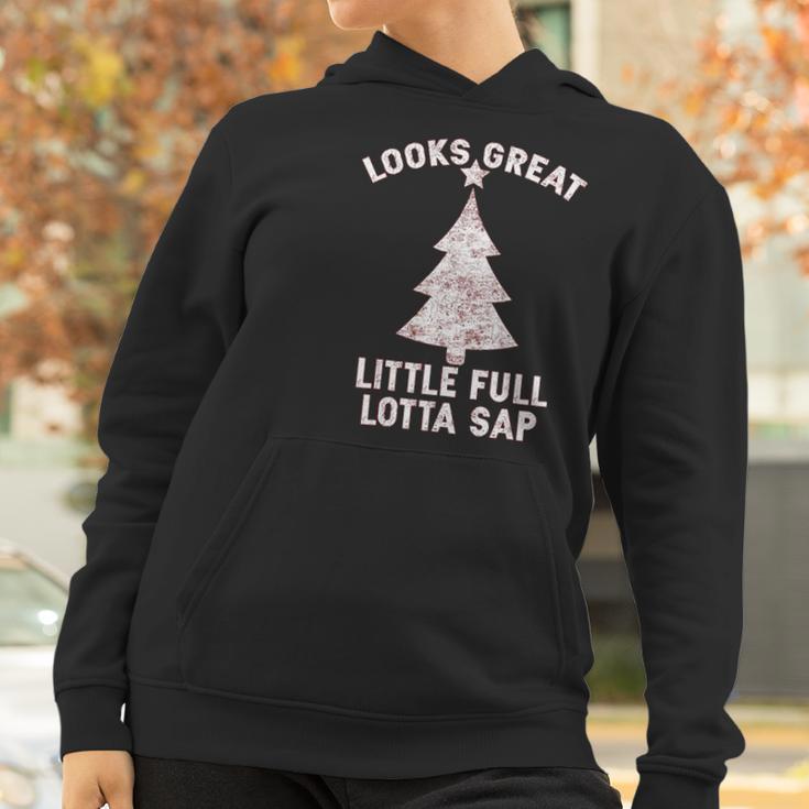 Little Full Lotta Sap Christmas Vacation Santa Women Hoodie Gifts for Women