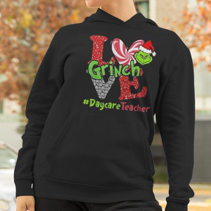 Love Grinch Daycare Teacher Women Hoodie Gifts for Women