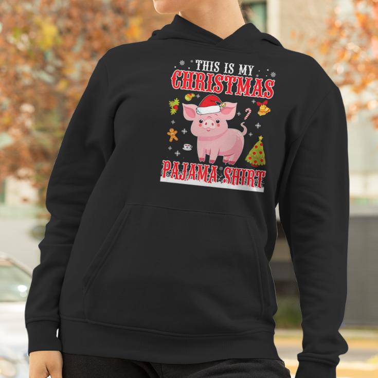 Lovely Pig On Snow Gilf This Is My Christmas Pajama Women Hoodie Gifts for Women