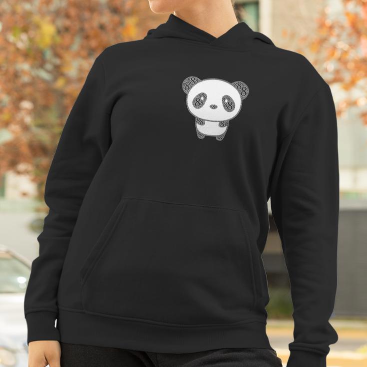 Lucky Number 8 Panda Bear Word Cloud Women Hoodie Gifts for Women