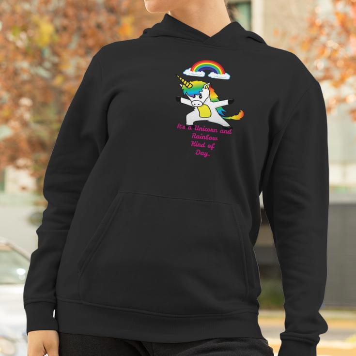 Lulu Bears Unicorn And Rainbow Kind Of Day Women Hoodie Gifts for Women