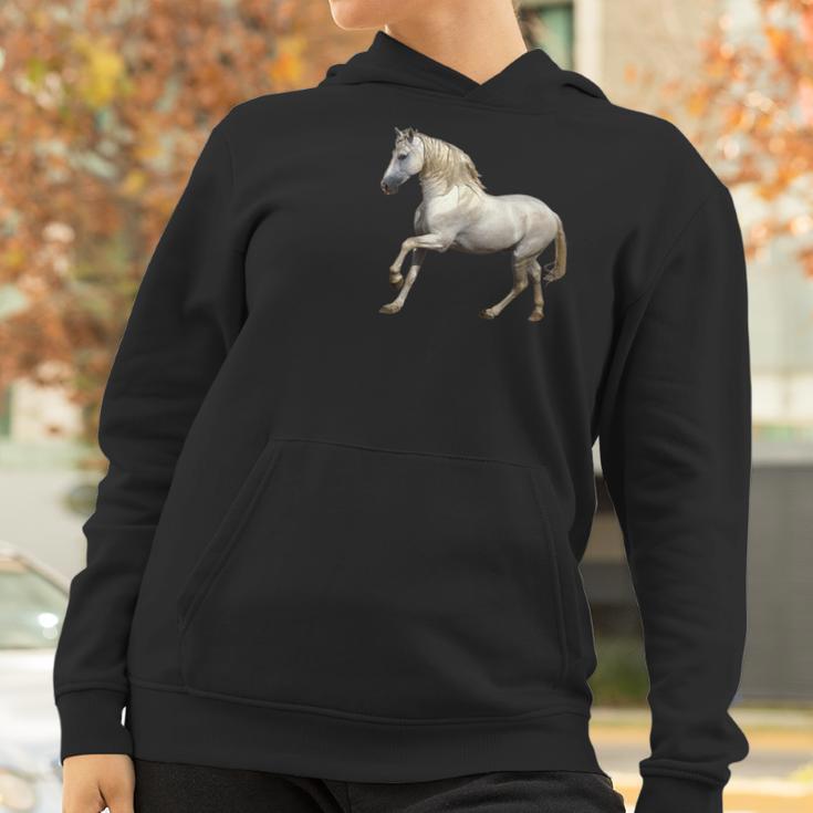 Majestic Wild Horse Stallion Photo Portrait Women Hoodie Gifts for Women