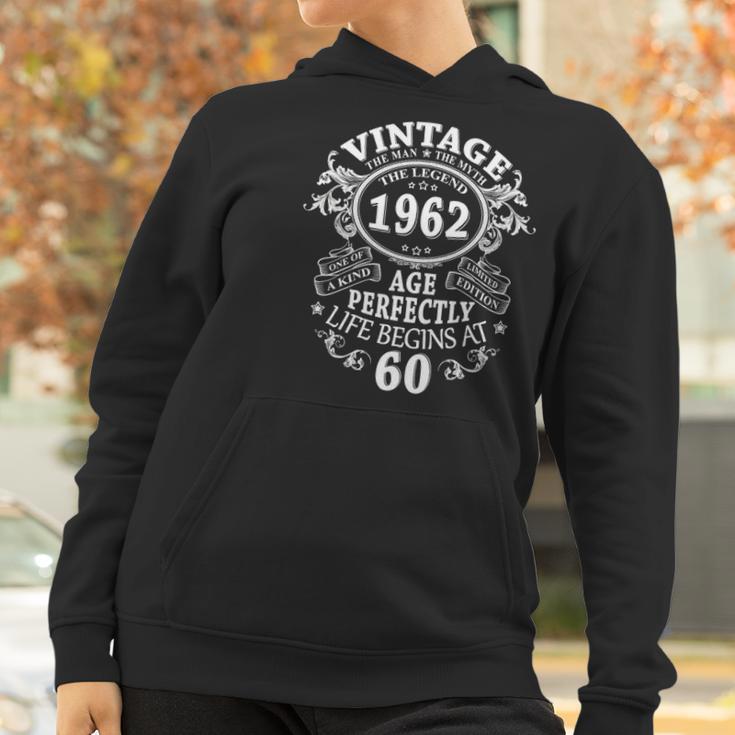 Mens Vintage 1962 The Man Myth Legend 60 Years Old Birthday Gifts Women Hoodie Gifts for Women