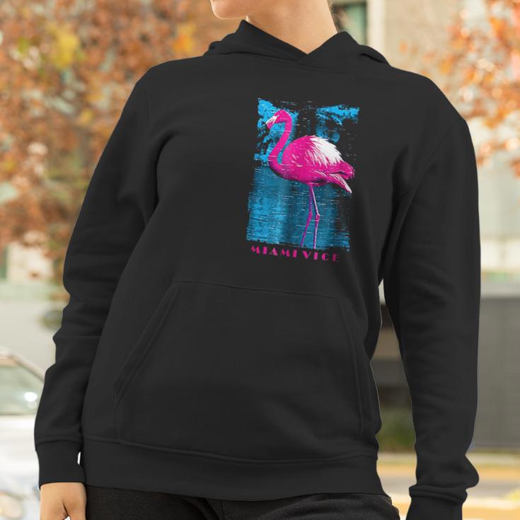 Miami Vice Original Pink Flamingo Women Hoodie Gifts for Women