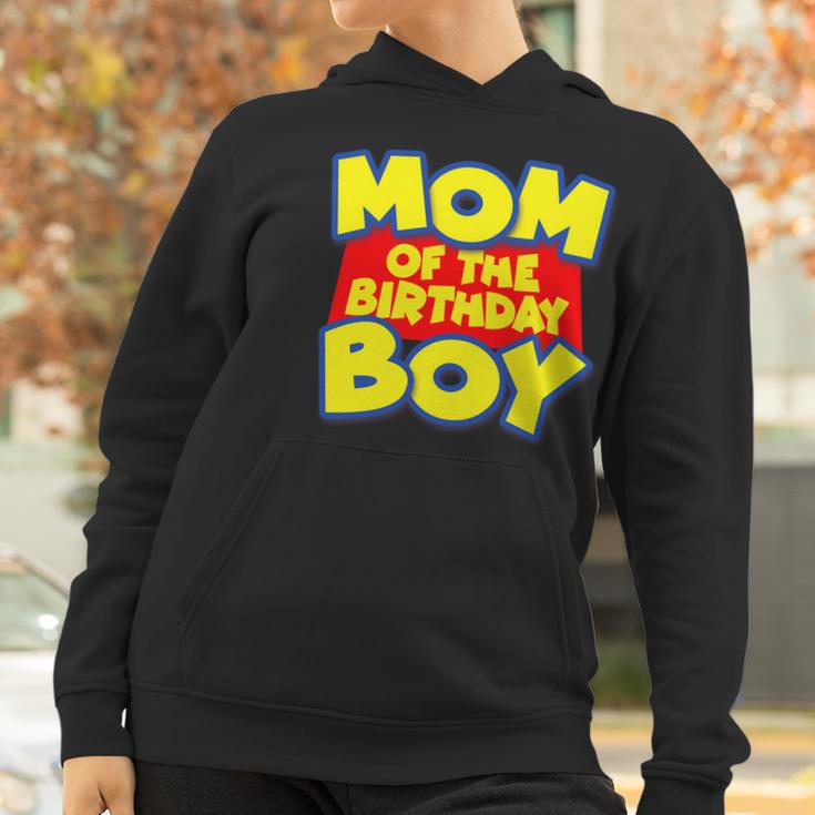 Mom Of The Birthday Boy Spoof Toy Logo Women Hoodie Gifts for Women