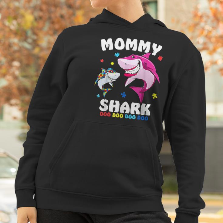 Mommy Shark Awareness Gift Women Hoodie Gifts for Women