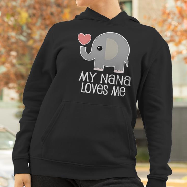 Nana Loves Me Gift For Grandkids Infant Creeper Women Hoodie Gifts for Women