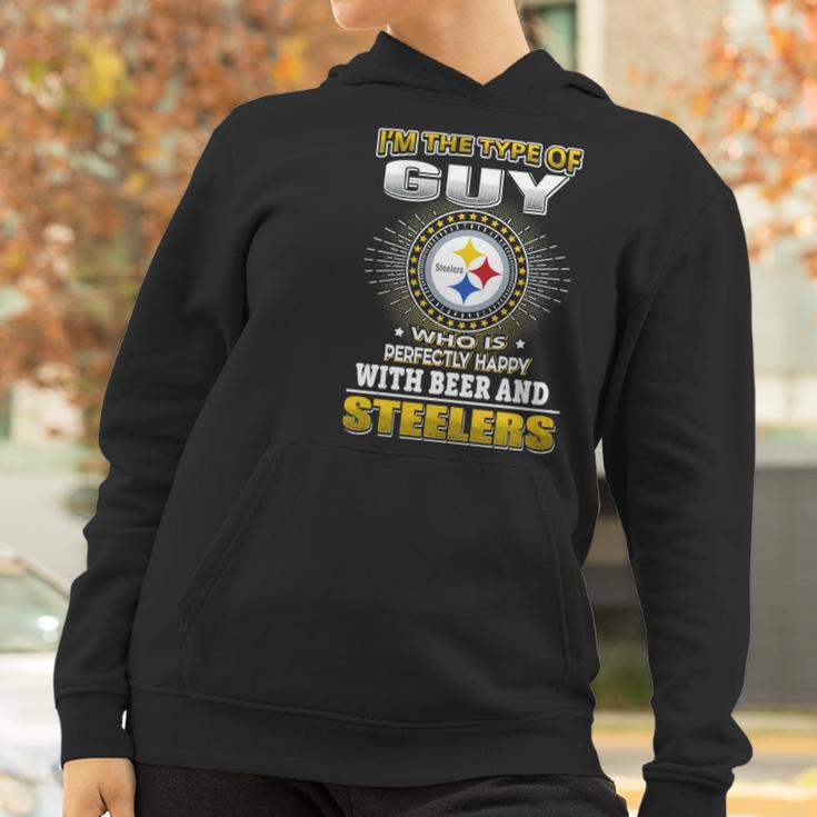 Nfl-Steelers 162 Guy Loves Beer Women Hoodie Gifts for Women