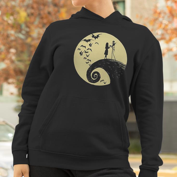 Nightmare Christmas Jack Skellington Sally Romance Moon Women Hoodie Gifts for Women