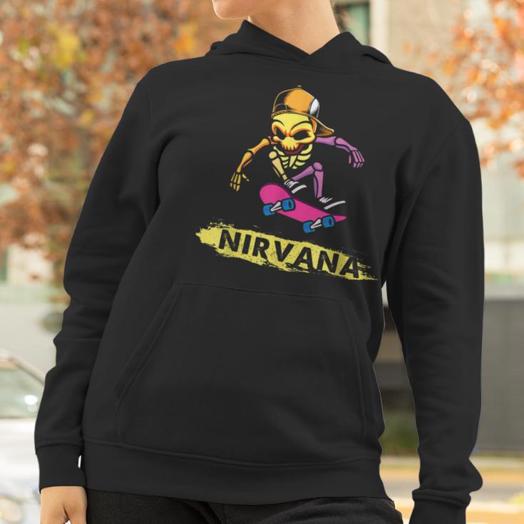 Nirvanas Skateboard Skelton V2 Men Women T-Shirt Graphic Print Casual Unisex Tee Women Hoodie Gifts for Women