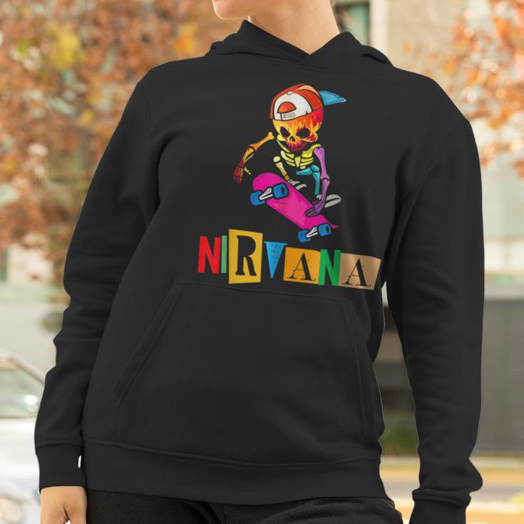 Nirvanas Skateboard Skelton V3 Men Women T-Shirt Graphic Print Casual Unisex Tee Women Hoodie Gifts for Women