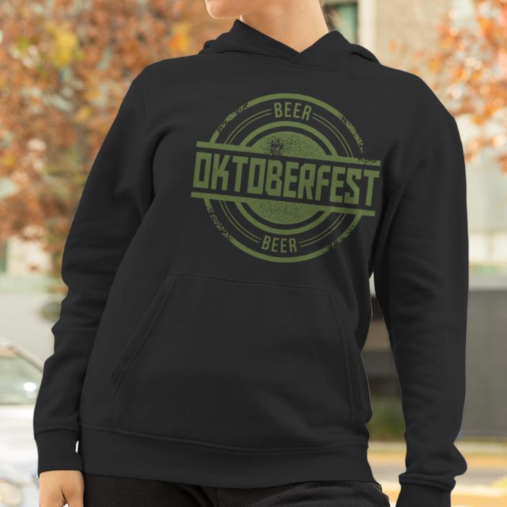 Oktoberfest Vintage Beer Logo Women Hoodie Gifts for Women