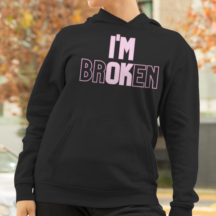 Womens Pastel Goth Aesthetic Im Ok Broken Women Hoodie Gifts for Women