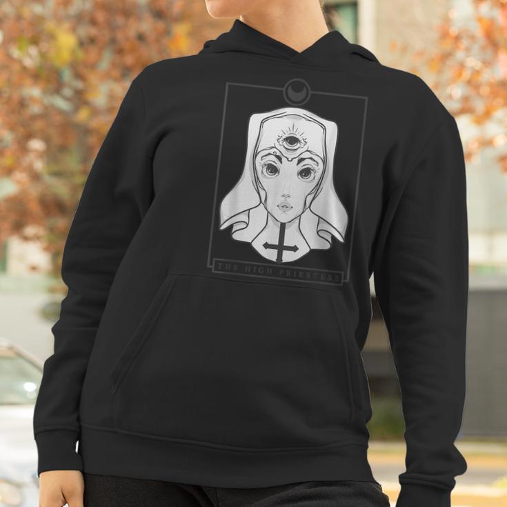 Pastel Goth Tarot | Witch Clothing | Gothic High Priestess Men Women T-Shirt Graphic Print Casual Unisex Tee Women Hoodie Gifts for Women