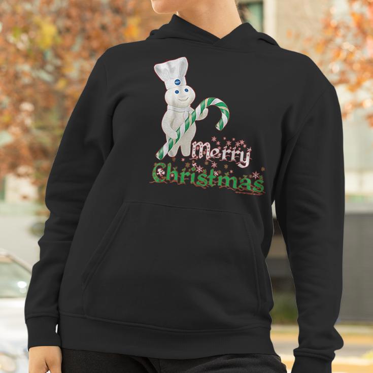 Pillsbury Doughboy Merry Christmas Greeting Mascot Women Hoodie Gifts for Women