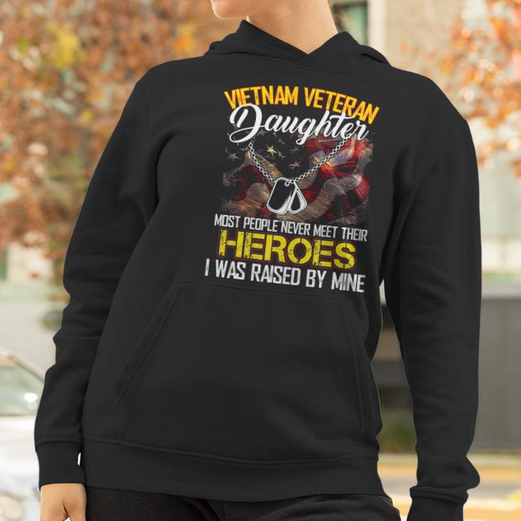 Proud Vietnam Veterans Daughter I Was Raised By Mine Gift Women Hoodie Gifts for Women