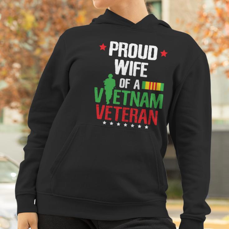 Proud Wife Vietnam Veteran Gift Veterans Day War Gift Graphic Design Printed Casual Daily Basic Women Hoodie Gifts for Women